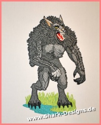 Embroidery file werewolf in...
