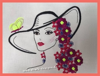 Embroidery Design Lady...
