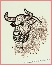 Embroidery file Elegant Bull
