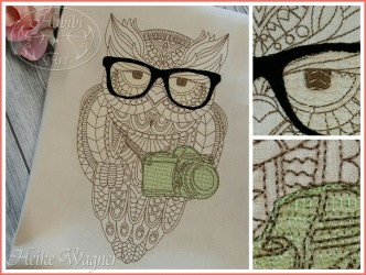 Embroidery Design Photo Owl...