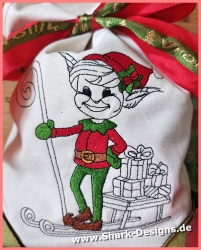 Stickdatei Geschenke-Elf in...