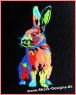 NEON  Rabbit, das etwas andere Stickmotiv in 6 Größen