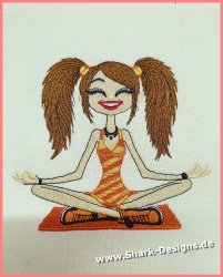 Embroidery file Yoga Girlie