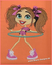 Stickdatei Hula-Hoop-Girlie 2