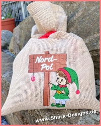 Stickdatei Nordpol-Elf