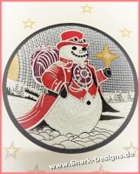 Stickdatei Steampunk Snowman