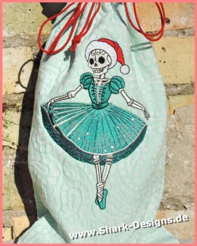 Stickdatei Ballerina Skeleton