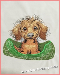 Embroidery file Dachshund...