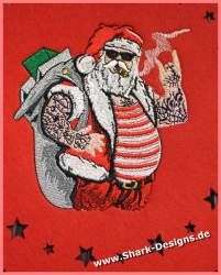 Embroidery file Santa rocks...