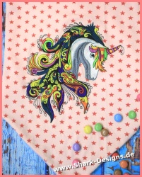 Embroidery file unicorn in...