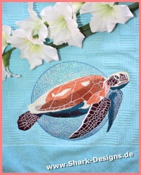 Embroidery file Turtle in 8...