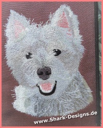 Embroidery file Westie in 7...