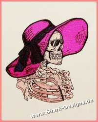 Embroidery file Skull Woman...