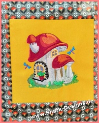 Embroidery file fairy house...